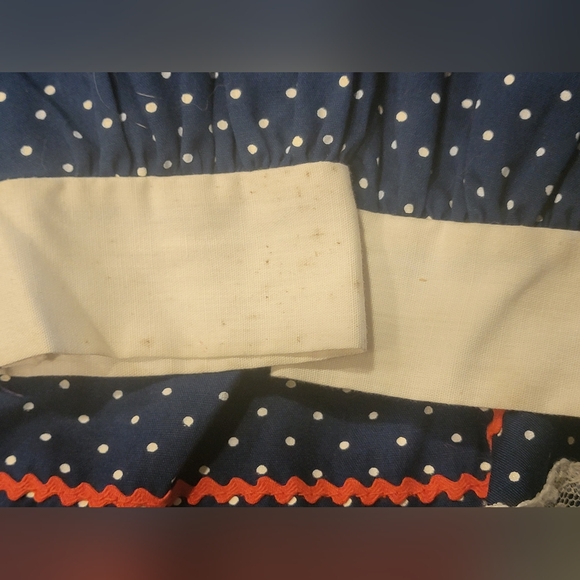 Vintage Carol Evans Jcpenney Blue/White Flower Cottage Lace Accent SZ 6X Dress - Picture 9 of 15